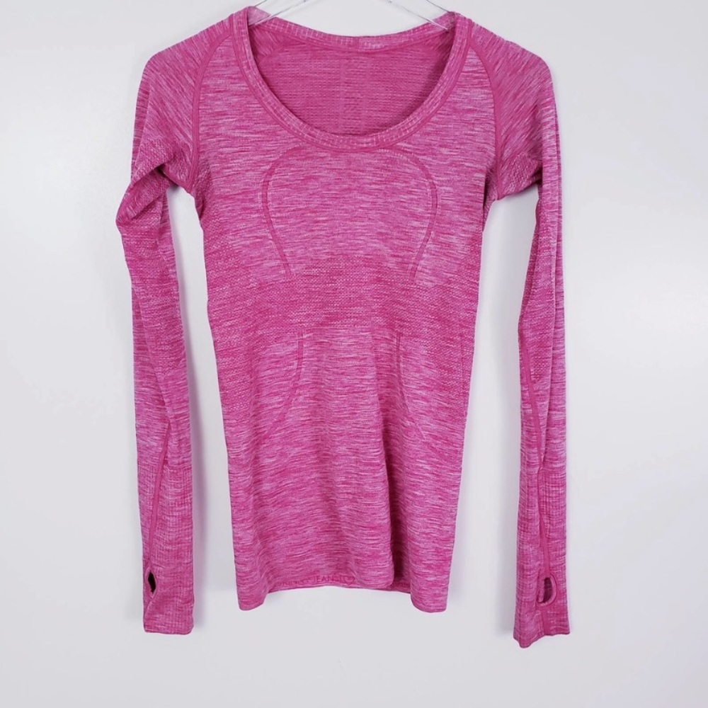 Lulu lemon pink swift tech long sleeve